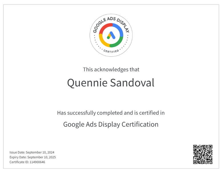 Google Ads Display Certification