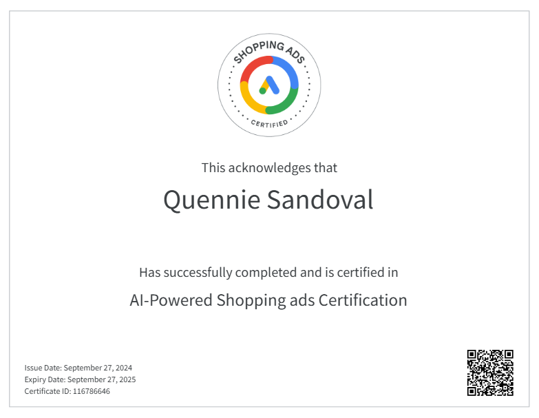 Google Ads Shopping Certification